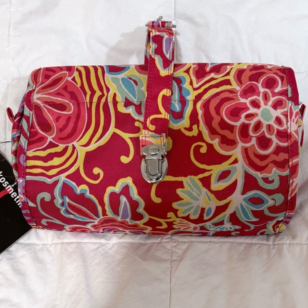 Reisenthel  Pink Floral Women's Travel Cosmetic Bag NWT